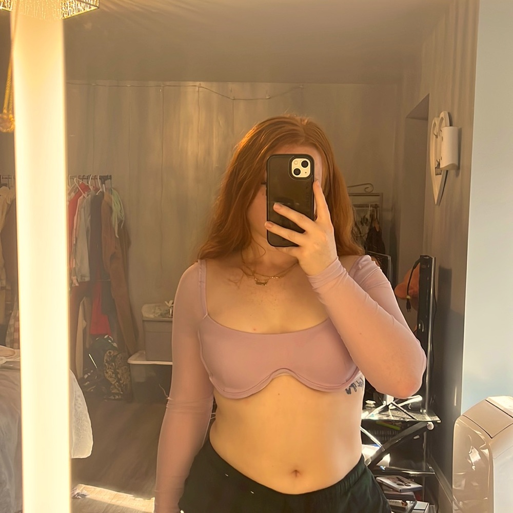 Lavender crop top